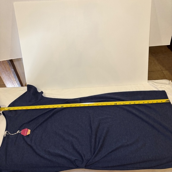 Pink Blush Women's Casual Short Sleeve Blue Maxi Dress XL NEW - Picture 3 of 8